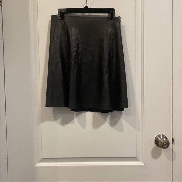 Spanx Faux Leather Skater Skirt - Picture 4 of 5